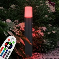 AußEnstehlampe Wegeleuchte Sockellampe Dimmbar Fernbedienung Gartenlampe Led Rgb