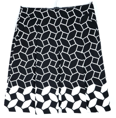 NEW TALBOTS Women's Cotton Box Pleated A-Line Skirt Lined