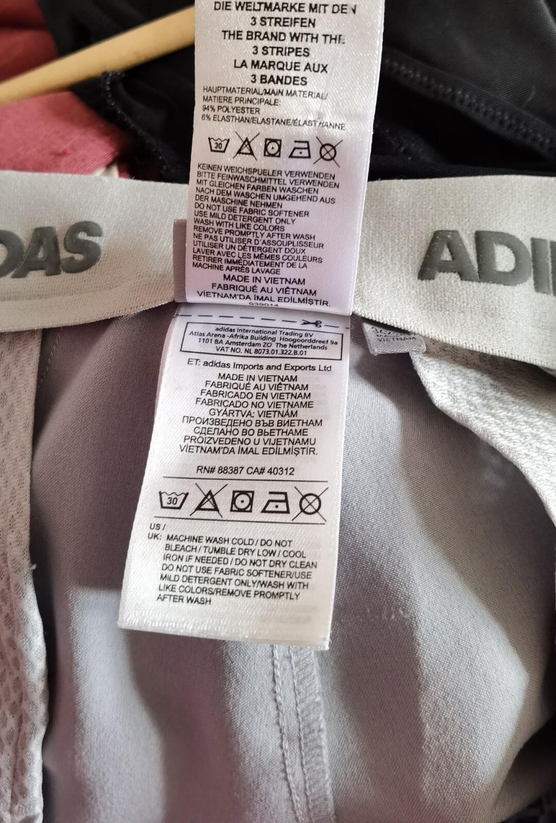 Adidas Climalite Golf Trousers Straight Leg Grey Men's UK W36 L30 RRP £60 image 7
