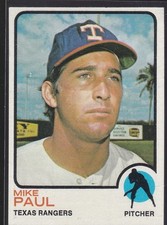 1973 TOPPS BASEBALL MIKE PAUL #58 RANGERS EXMT/NRMT *55354