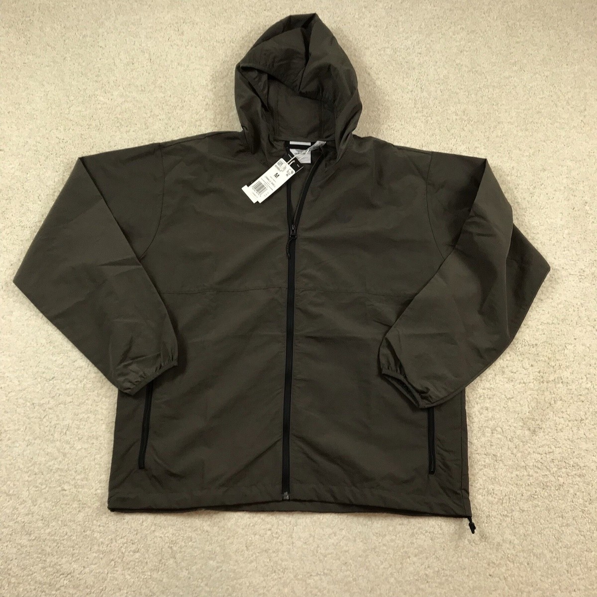 Adidas Crinkle Shell Jacket Adult Medium New Shadow Olice IB5043