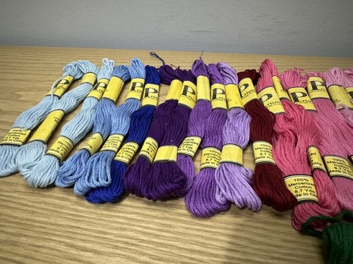 60 Skeins Lot Prism Floss Embroidery Thread Made in France 100% Cotton - Picture 2 of 9