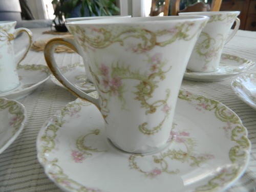 Haviland & Co. Limoges (8) Chocolate cups & Saucers 8-1 - Picture 4 of 11