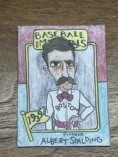 Gummy Arts Trading Card 2025 Albert Spalding 1980 SSPC Baseball Immortals Style