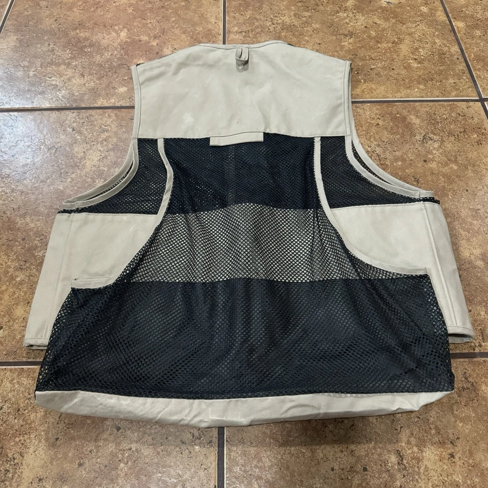 VTG L.L. Bean Pa'tridge Vest Upland Game Bird Hunting Wax Vest Mesh Oil Cloth - Image 3 of 4