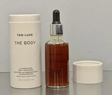Tan-Luxe The Body Illuminating Self Tan Drops ~ MEDIUM-DARK ~ full size NIB (#m2