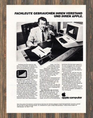 Apple Computer - Reklame Werbeanzeige Original-Werbung 1981 (4)