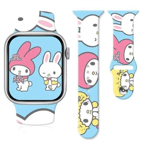 Anime Sannrio My Melody Cinnamoroll Kuromi Uhrenarmband für Apple Watch 8765 Stra - Bild 37 von 58