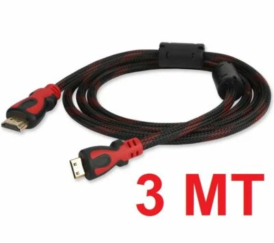 SHARD-LAB CAVO HDMI 3 METRI FULL HD 4K PER TV LED - PS4 PS5 ALTA QUALITA' - placcato oro