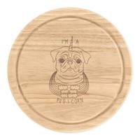 I'm A Pugicorn Regenbogen Rund Zerkleinern KäSebrett Mops Einhorn Hund Welpe
