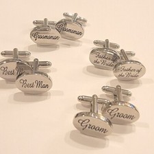 JE1 GROOM, GROOMSMAN, FATHER OF BRIDE, BEST MAN CUFFLINKS CUFF LINKS u pic 1 set