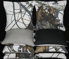 CORNHOLE BEAN BAGS All Weather Resin Filled TREE Camo Hunting Fishing