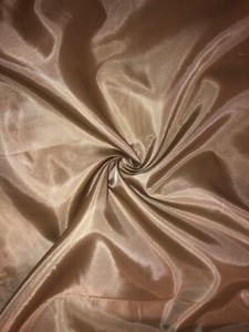 NEW IN STOCK 3 MTR ANTIQUE GOLD CREPE BACK LINING SATIN FABRIC...58/" WIDE