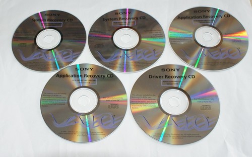 Complete set of Sony VAIO PCG-FX150 PCG-FX140 PCG-FX120 Recovery CDs - Picture 1 of 2