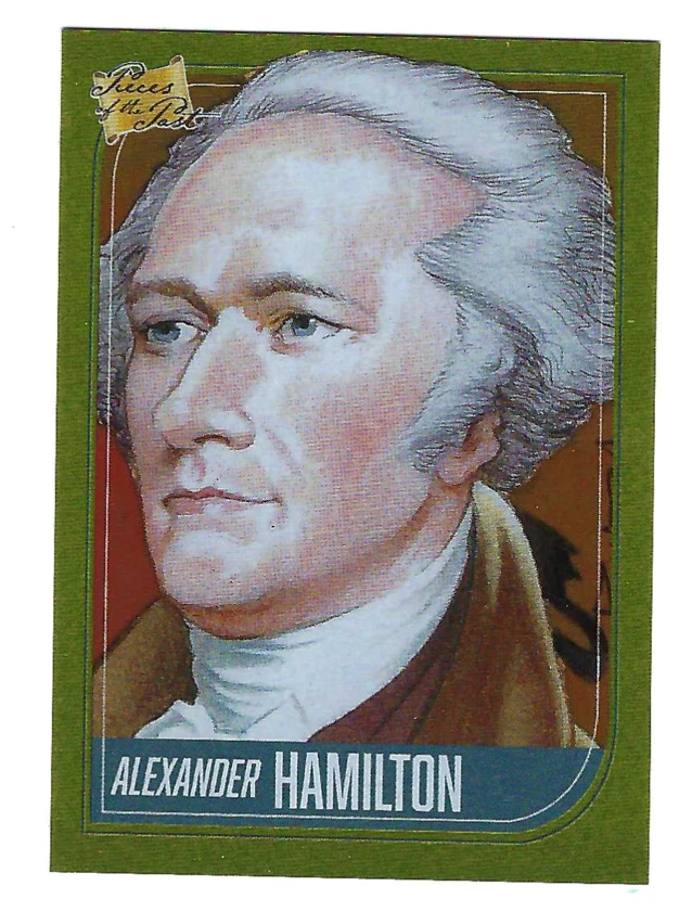 ALEXANDER HAMILTON 2021 SUPER BREAK PIECES OF THE PAST GOLD FOIL