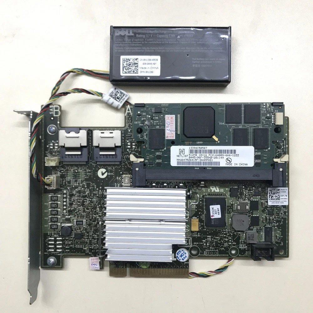Dell 1THG8 PERC H700 512MB 8-Port 6Gbps PCI-E 2 0 X8 SAS RAID Controller Card 5 89122 P Dell 1THG8 PERC H700 512MB 8-Port 6Gbps PCI-E 2 0 X8 SAS RAID Controller Card 5 89122 P