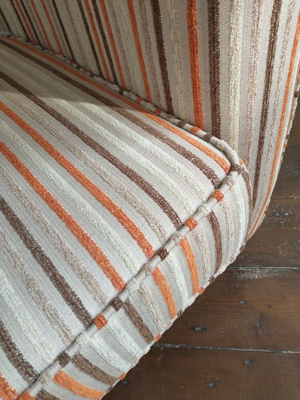 modern striped fabric tub chair eBay