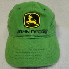 John Deere Embroidered Logo Toddler Hat One Size Green Stretch Band