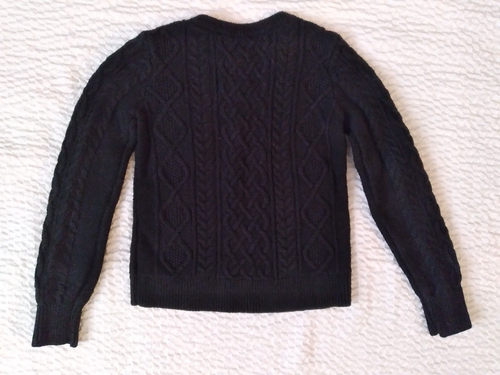 Gap Kids sz. XXL Unisex Black Cable Knit Sweater - Picture 6 of 11