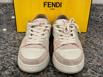 Fendi Match Sneaker Fendi Logo Sneakers White / Pink Women