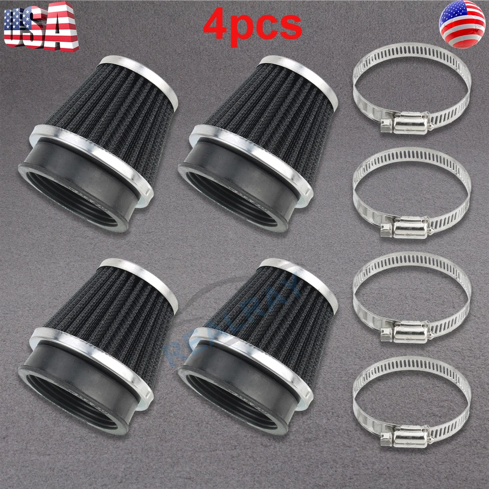 4x Filtro de aire + abrazadera para motocicleta Yamaha XS1100 XJR1200 FJ1100 FJ1200 FZR1000 Foto 2 de 4