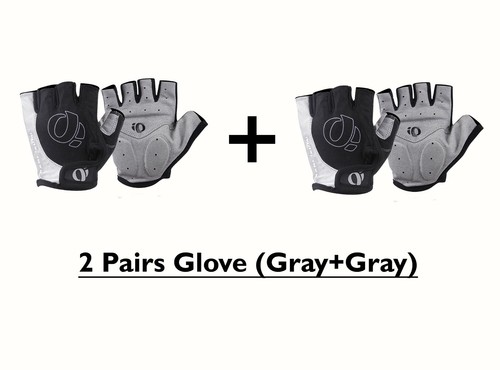 New Combo 2 Pair Pearl izumi Unisex Cycling Sports Half Finger Gloves MTB Bike  - Picture 22 of 22