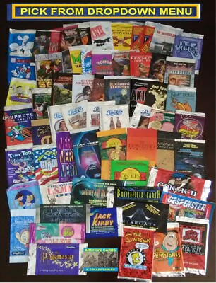 1994 Non-Sport Empty Trading Card Wrappers TV, Movies, Anime You-Pick-1