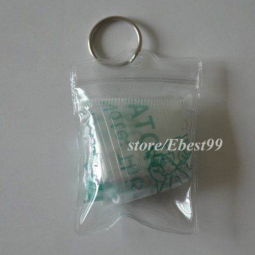 Lot / 100pcs CPR Masks Face Shield PVC Bag First Aid - Picture 7 of 8