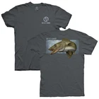 GILLS N GAME WALLEYE FISHING CHARCOAL SHORT SLEEVE TEE SHIRT E0606