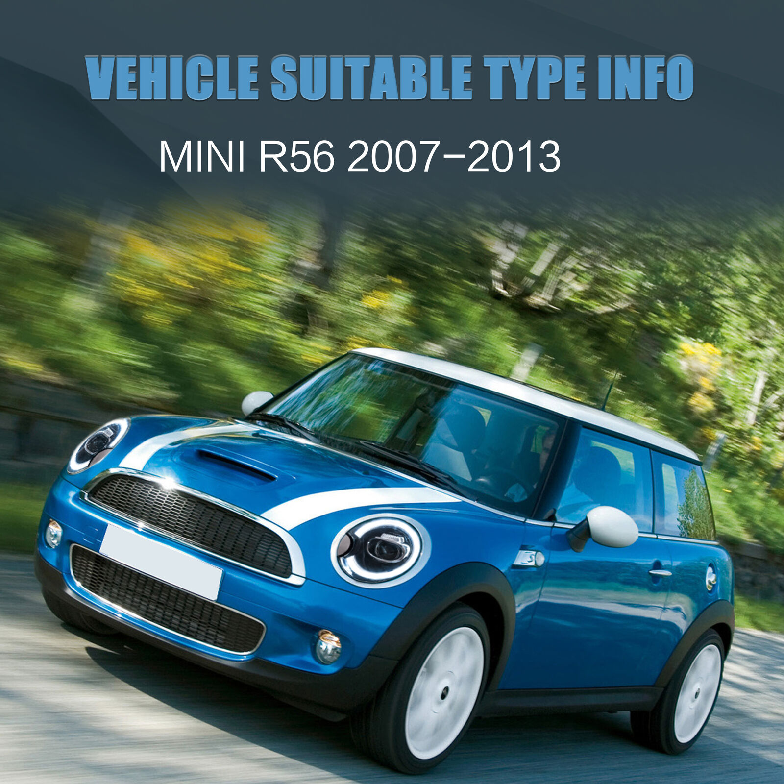 Für Mini 2007-2015 R55 R56 R57 R58 R59 ABS Chrom Silber Scheinwerfer  Zierring 51137149905