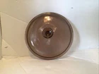 Pyrex V 33 C A Amber 9 1/4” Replacement Lid Matches Vision Corning Ware EUC