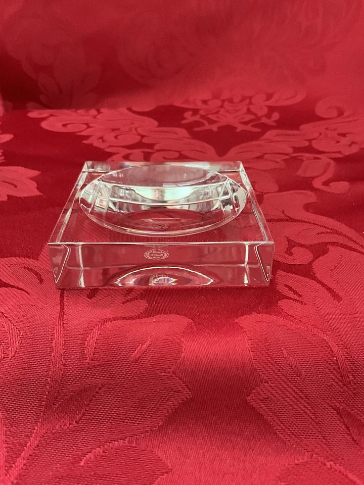 NEW FLAWLESS Square BACCARAT France Crystal SALT DIP BUTTER PAT CAVIAR BOWL DISH - Image 4 of 4