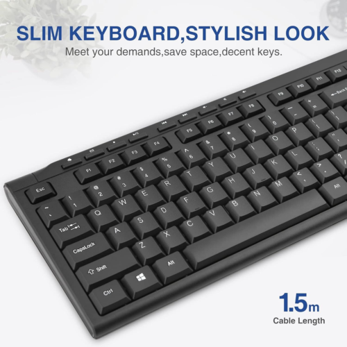 Rii RK907 Ultra-Slim Compact USB Wired Keyboard for Mac and RK907 - 1 Stück - Bild 3 von 7