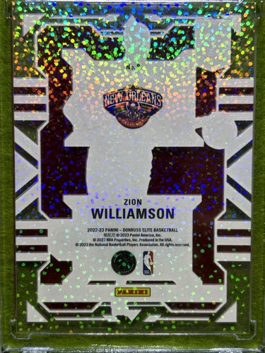 Zion Williamson WHITE SPARKLE PRIZM Clear Card ASIA Red SSP 2022 Elite CLARITY - Picture 20 of 24