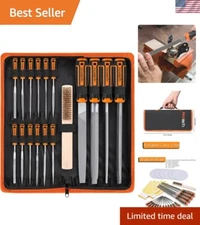 Luxury 25-Piece Forged Steel File Set with Precision Needle Files & Case