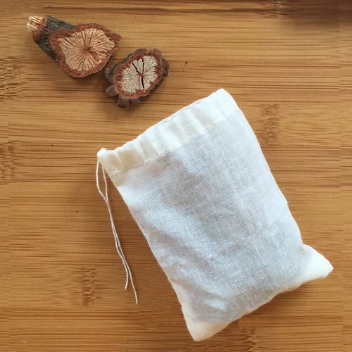 20/50/100 Pack 4x6inch Natural Cotton Muslin Drawstring Bags Spice Herb Tea Soap - Picture 9 of 10