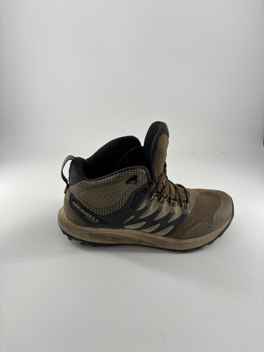 Merrell Nova 3 Waterproof Mid Top Brown Black Hiking Shoes  display picture 1