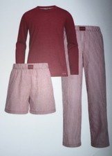 Calvin Klein NWT Youth 3 Piece Sleep Set Red Size M 10/12 