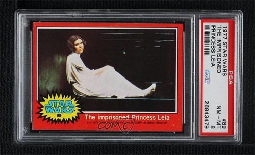 1977 Topps Star Wars #89 The imprisoned Princess Leia