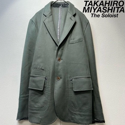 Takahiro Miyashita The Soloist Wool modified tailored jacket blazer - product listing photo