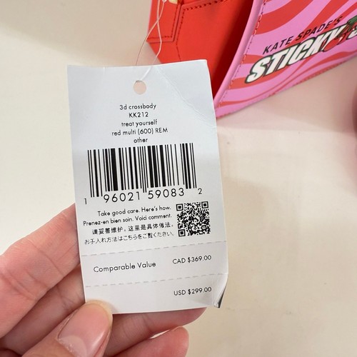 Bandolera convertible Kate Spade Treat Yourself 3d Bubblegum KK212 - Imagen 12 de 12