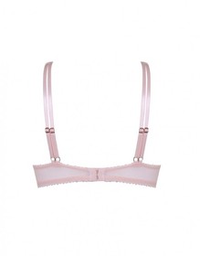 Agent Provocateur JULIE Highneck Bra L/4 NWT Peach & Blue Orig $335 RARE! [M1]