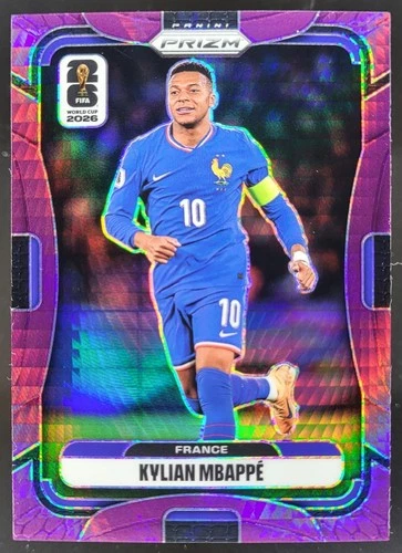 2026 Panini Prizm World Cup Kylian Mbappe Purple Hyper /299 #40 France DD5