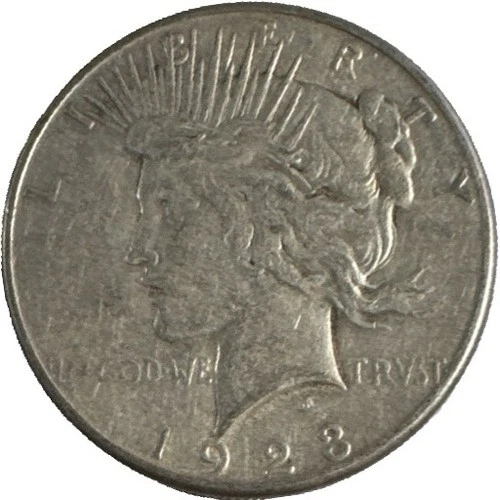 1923-S Peace $1 ✔ 90% Silver ✔ Very Fine (VF) Condition