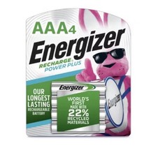 Energizer Recharge NiMH AAA 1.2 V 850 mAh Rechargeable Battery NH12BP4 4 pk