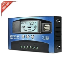 60A Solar Charge Controller - Smart MPPT Regulator with LCD & Safety Features