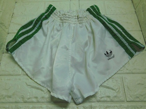 ADIDAS PANTALONCINI NYLON SPRINTER SHINY SHORTS GLANZ PANTS 178 VINTAGE 70'S D4 - Picture 2 of 4