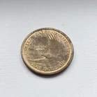 Us 2001 D Sacagawea One Dollar Coin Liberty Gold Color Soaring Eagle RARE