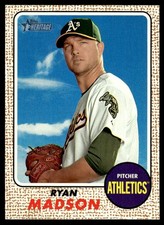 Ryan Madson 2017 Topps Heritage #34 Oakland Athletics 25121 Baseball Card