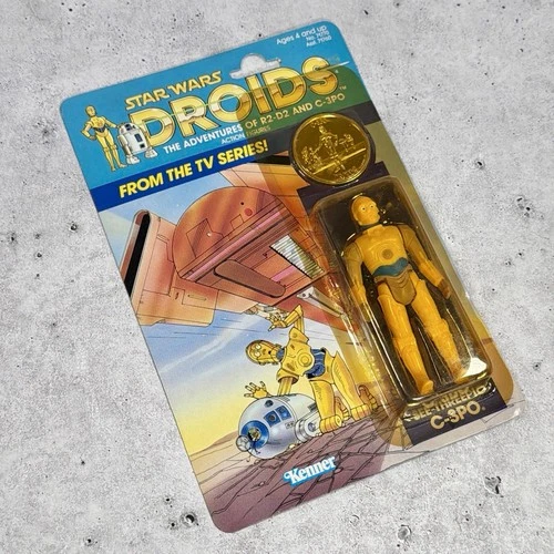 Vintage Kenner Star Wars Droids Cartoon C-3PO MOC 1985 Sealed Very Nice!
